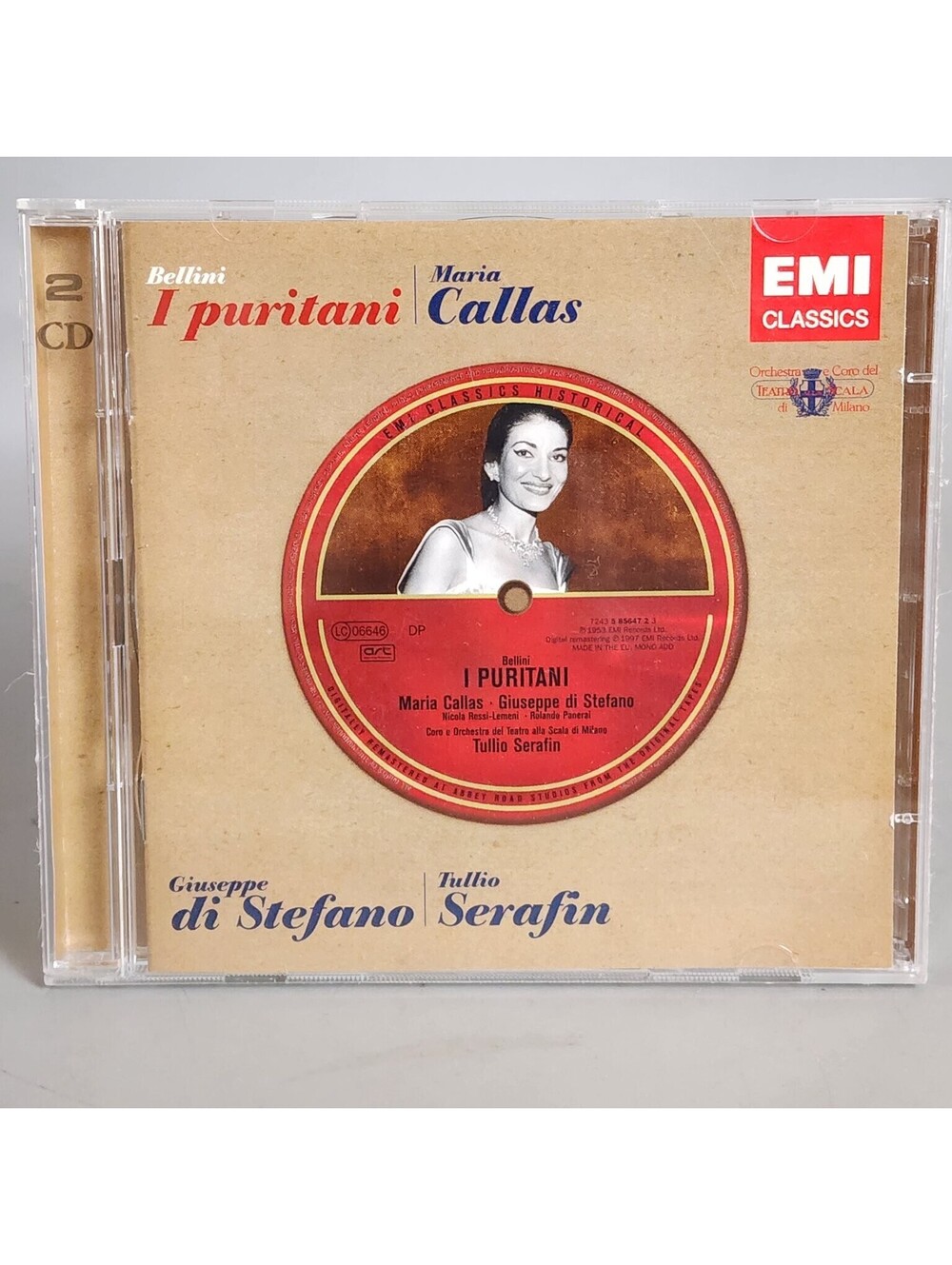 Maria Callas - I Puritani (Bellini) 2 CD EMI Classics Historical Opera Tullio